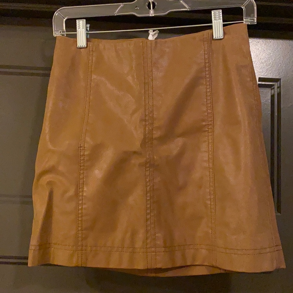 Free People Modern Femme Mini Skirt Chestnut Size 0